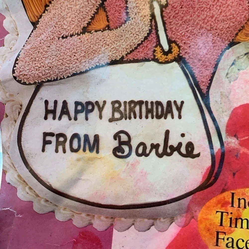 Vintage Barbie metal cake pan by Wilton 1986 Made in Korea